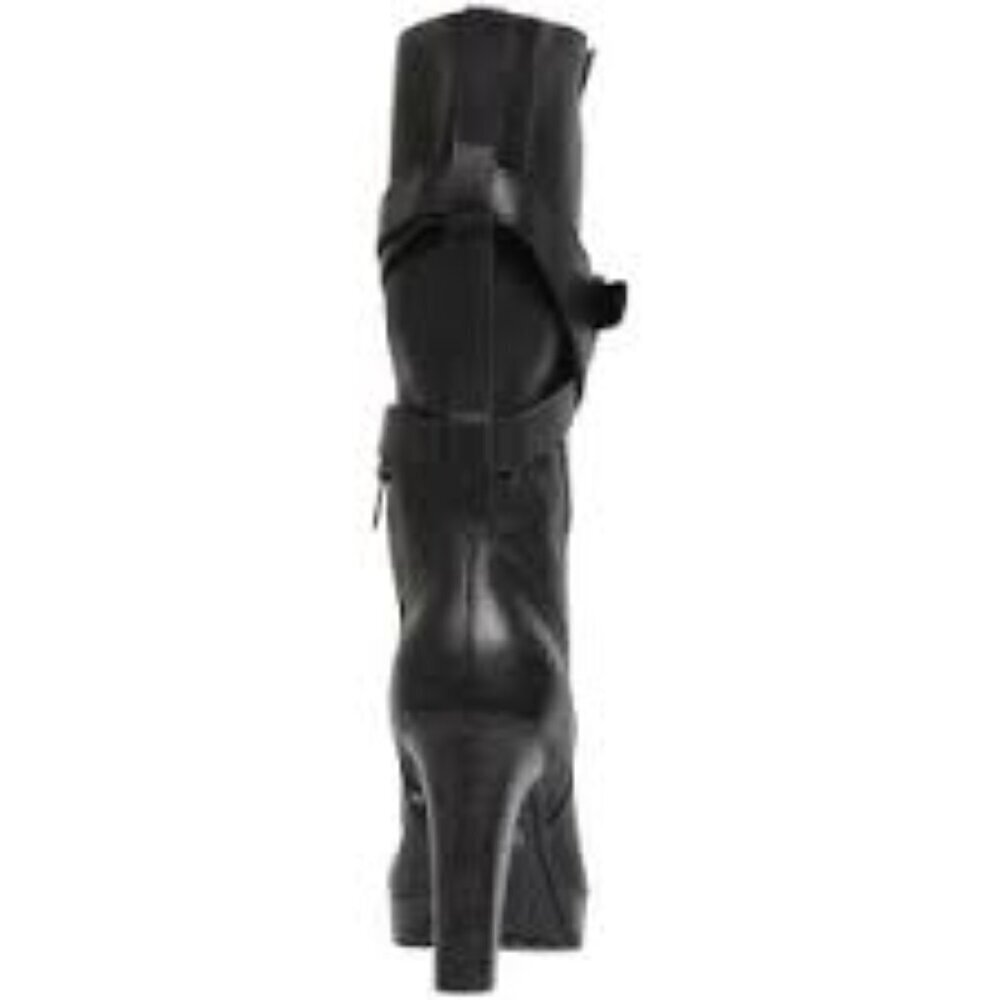 UGG Jardin Black Heeled Boots Timeless Elegance Size 10 - Picture 10 of 10